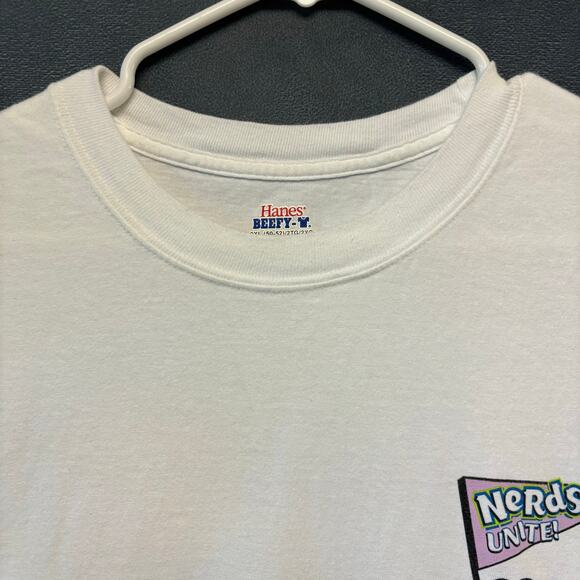Vintage Hanes Beefy-T Nerds Unite Stomp Out Bullying Tee 2XL Skater Streetwear - Picture 6 of 8